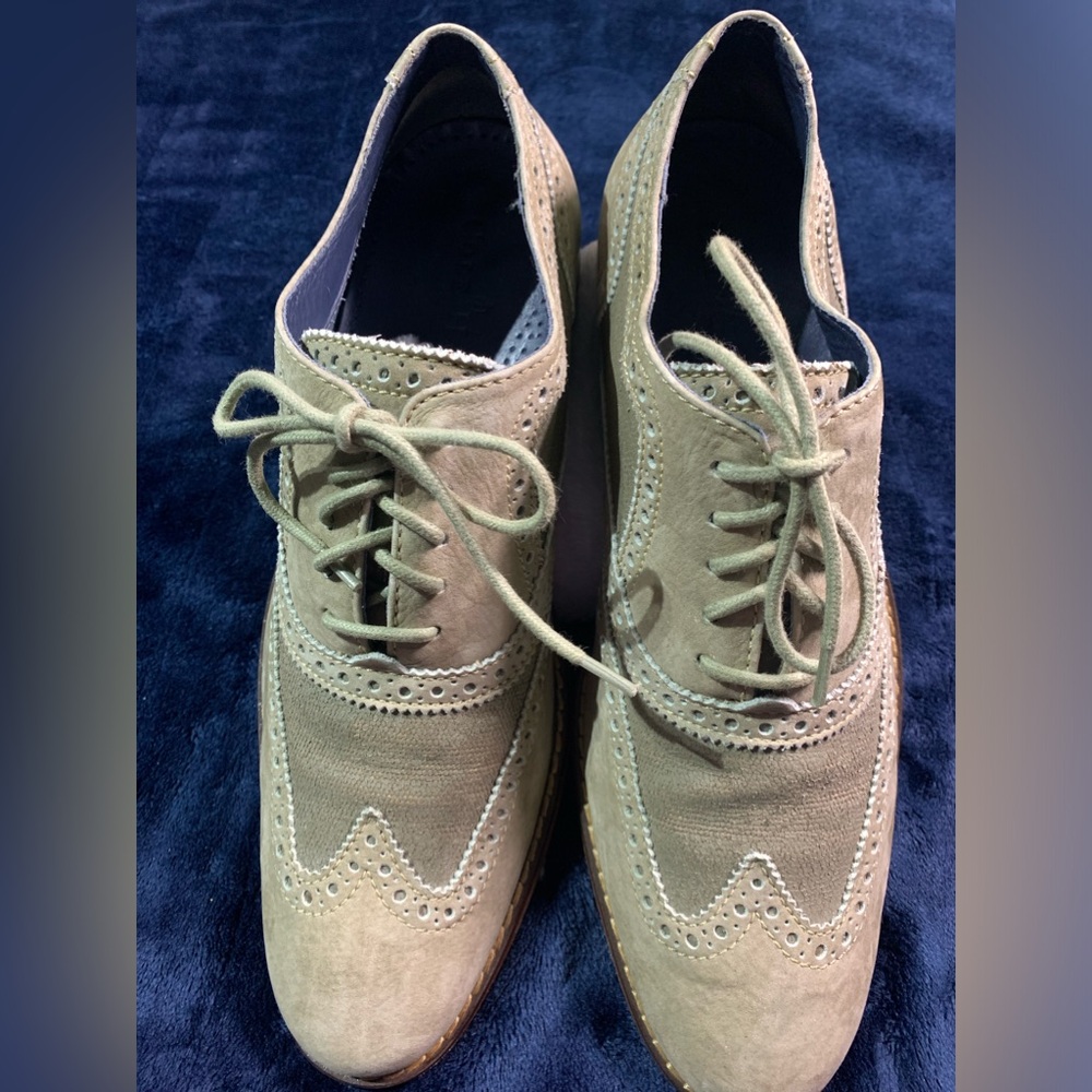 Cole Haan Tan/Taupe Nike Air Wingtip Dress Oxford Shoes